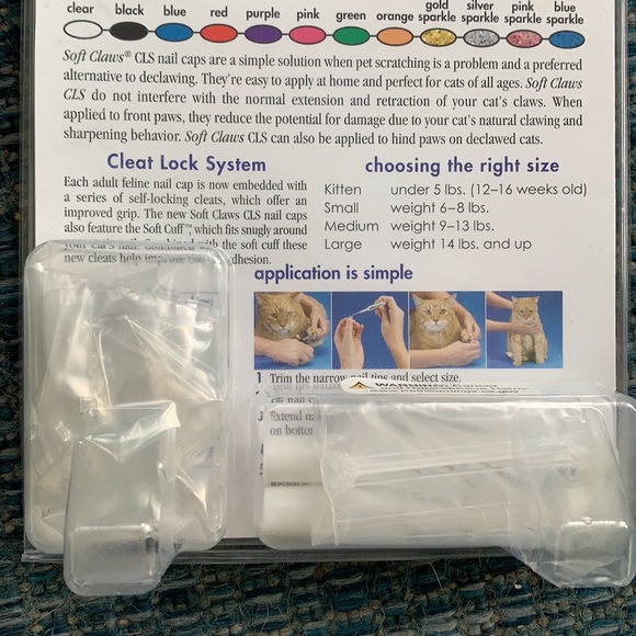 NEW Soft Claws Nail Caps for Cats Medium 9-13 lbs. - Picture 3 of 8